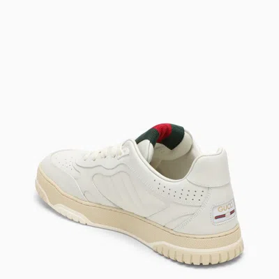 Shop Gucci Re-web Sneaker White Leather Women