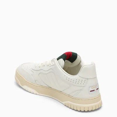 Gucci Reweb Sparrow Low-top Leather Sneakers In White