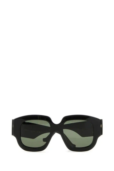 Shop Gucci Woman Black Acetate Sunglasses