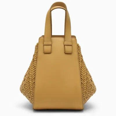 Loewe Sahara Compact Leather Hammock Handbag For Women In Brown In Brown