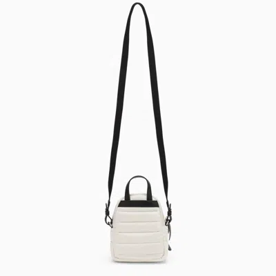 Shop Moncler Kilia Small White Nylon Bag Women