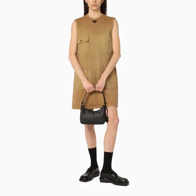 Shop Prada Re-edition Black Mini Bag In Saffiano Women