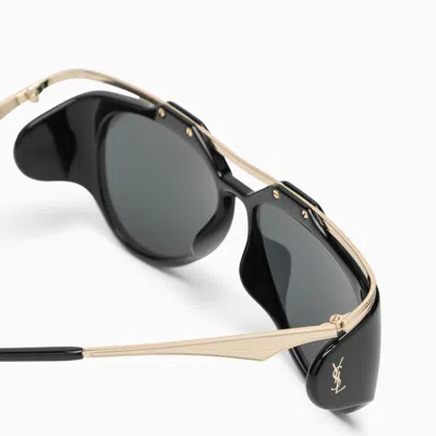 Shop Saint Laurent Sl M137 Amelia Black Sunglasses Women