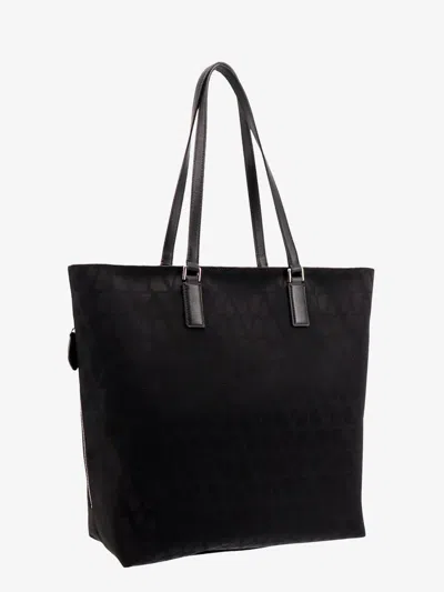 Shop Valentino Garavani Man Toile Iconographe Man Black Shoulder Bags