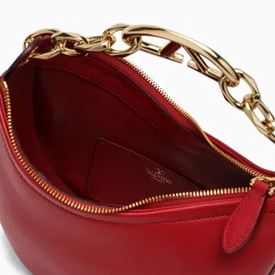 Shop Valentino Garavani Vlogo Moon Red Mini Hobo Bag Women