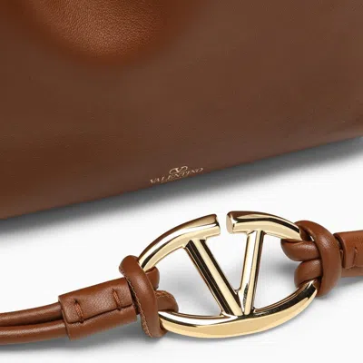 Shop Valentino Garavani Vlogo Pouf Bucket Bag Tabacco Coloured Women In Brown