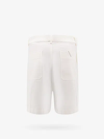 Shop Valentino Man Bermuda Shorts Man White Bermuda Shorts
