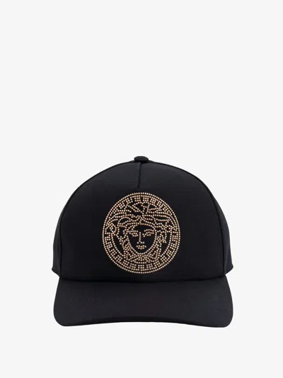 Shop Versace Man Hat Man Black Hats
