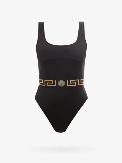 Shop Versace Woman Swimsuit Woman Black Swimwear