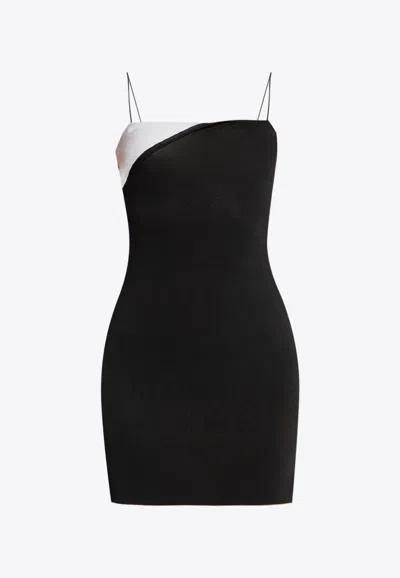 Jacquemus Black 'la Mini Robe Aro' Mini Dress In Black