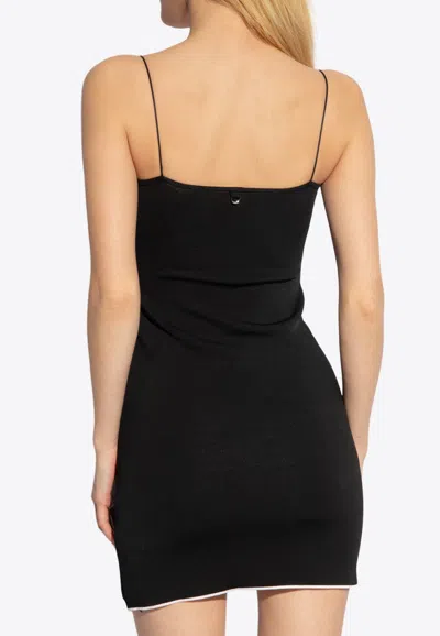 Jacquemus Black 'la Mini Robe Aro' Mini Dress In Black
