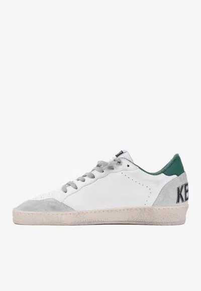 Shop Golden Goose Db Ball Star Low-top Sneakers In Leather In White