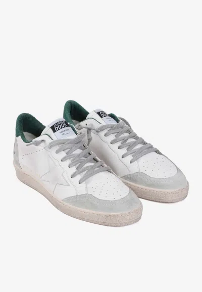 Shop Golden Goose Db Ball Star Low-top Sneakers In Leather In White