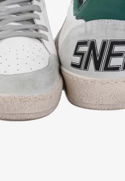 Golden Goose Db Ball Star Low-top Sneakers In Leather In White