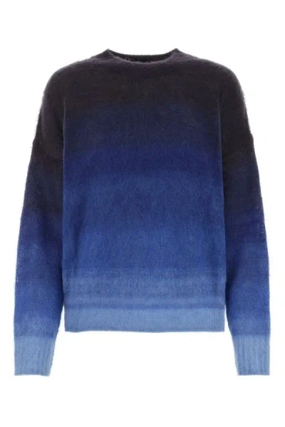Shop Isabel Marant Drussellh Sweater In Multicolor Mohair Blend In Blue