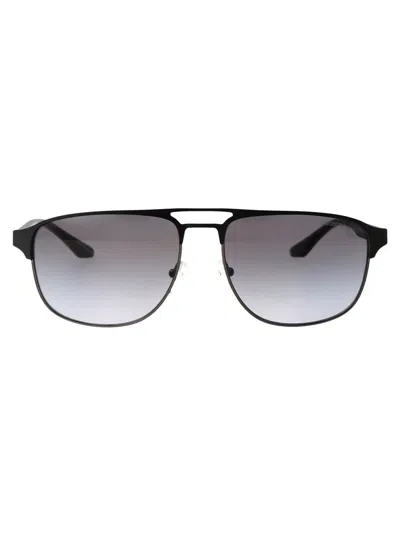 Shop Emporio Armani Sunglasses In 336511 Matte Gunmetal/black