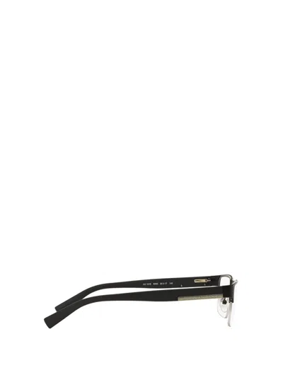 Shop Armani Exchange Eyeglasses In Matte Black