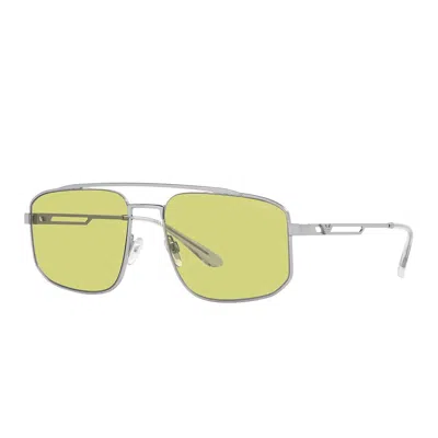 Shop Emporio Armani Sunglasses In Silver