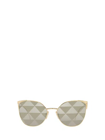Shop Prada Eyewear Sunglasses In Pale Gold