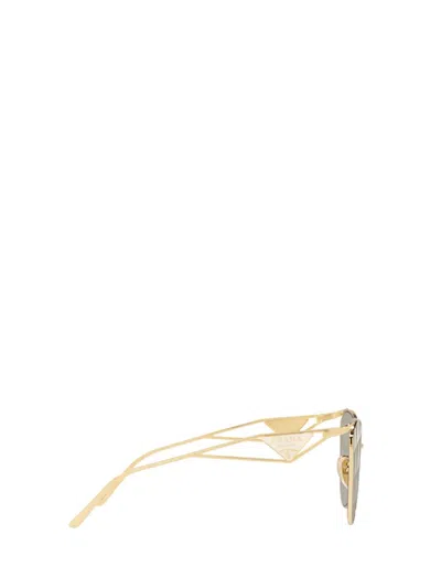 Shop Prada Eyewear Sunglasses In Pale Gold