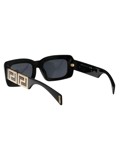 Shop Versace Sunglasses In Gb1/87 Black