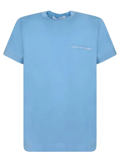 Shop Comme Des Garçons T-shirts In Blue