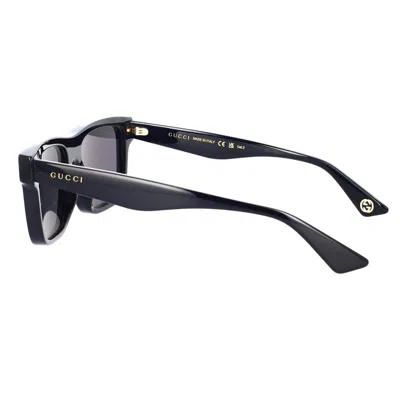 Gucci Eyewear Rectangle Frame Sunglasses In Black
