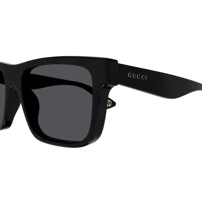 Gucci Eyewear Rectangle Frame Sunglasses In Black
