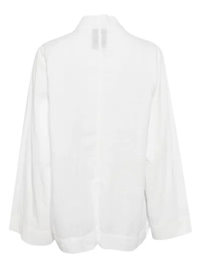 Thom Krom Open-front Lightweight Jacket In White