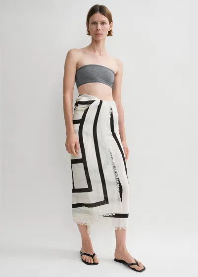 Totême Strapless Bandeau Bikini Top In Grey Melange
