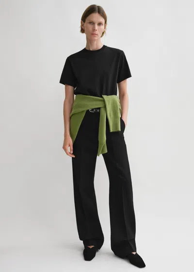 Totême Oversized Cotton Tee In Black