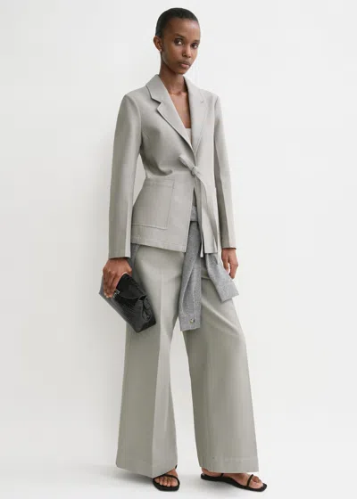 Totême Garment-dyed Cotton Blazer Dove In Dove