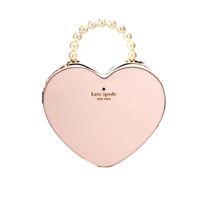 Shop Kate Spade Love Shack Heart Lilac Leather Pearl Top Handle Crossbody Bag