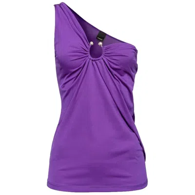 Shop Pinko Purple Nylon Tops & T-shirt In Pink