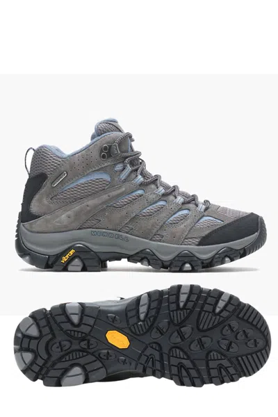 Shop Merrell Women's Moab 3 Waterproof Hiking Shoes In Granite In Grey