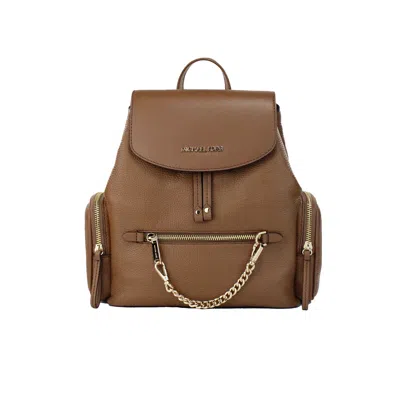 Shop Michael Kors Jet Set Medium Luggage Leather Chain Shoulder Backpack Women's Bag In Multi