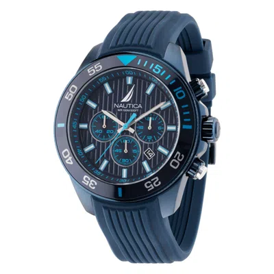 Shop Nautica One Recycled Silicone Chronograph Watch In Multi