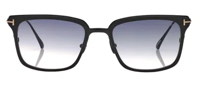Shop Tom Ford Hayden M Ft0831 02b Square Sunglasses In Black