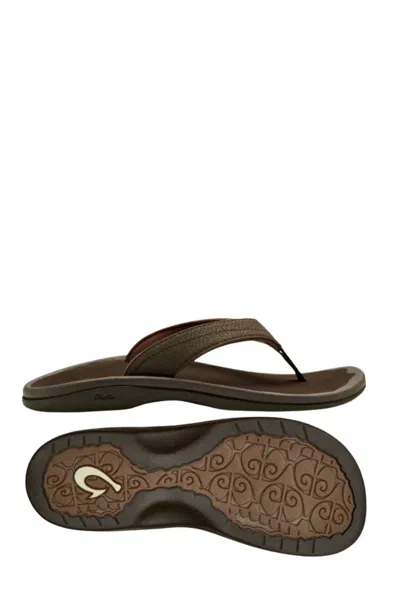 Shop Olukai Women's ‘ohana Sandals In Dark Java In Brown