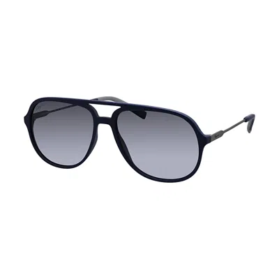 Shop Ferragamo Sf 999s 414 60mm Mens Navigator Sunglasses In Blue