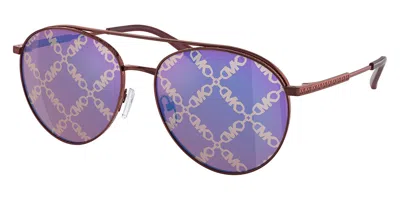 Shop Michael Kors Women's Arches 58mm Cordovan Sunglasses Mk1138-1896gt-58 In Purple