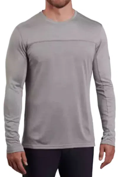 Shop Kuhl Aktiv Engineered Long Sleeve Top In Cloud Gray In Grey