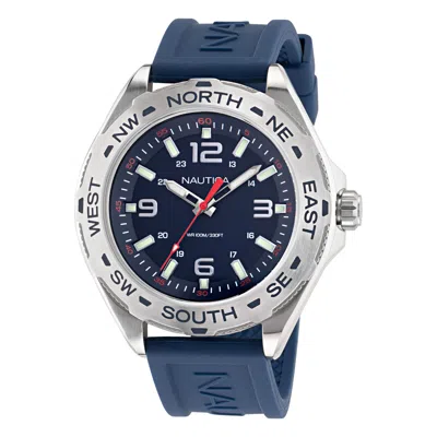 Shop Nautica Clearwater Beach Recycled Silicone 3-hand Watch In Multi