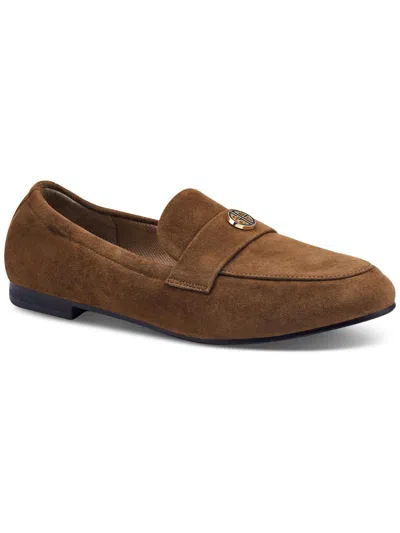 Shop Giani Bernini Trinaa Womens Leather Loafers In Brown