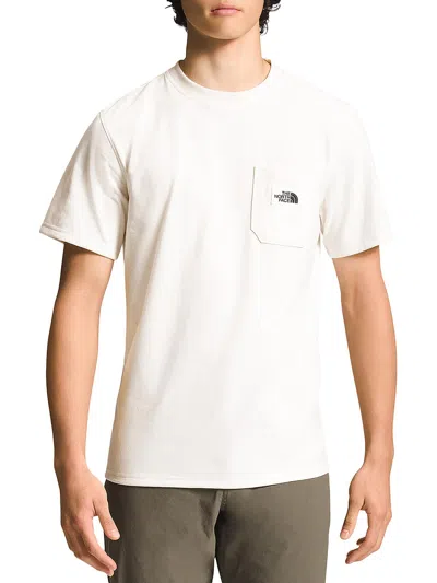 Shop The North Face Mens Pocket Knit T-shirt In Beige