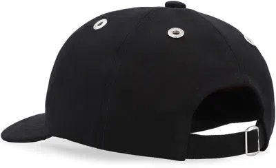 Shop Ami Alexandre Mattiussi Ami Paris Logo Baseball Cap In Black