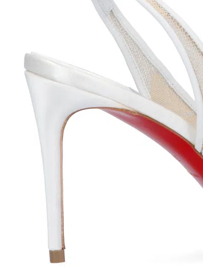 Shop Christian Louboutin With Heel In White