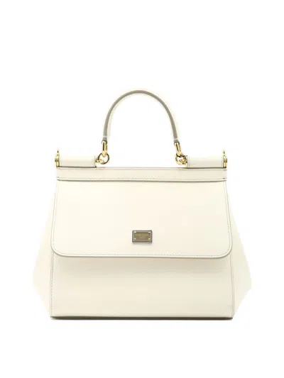 Shop Dolce & Gabbana "small Sicily" Handbag In White