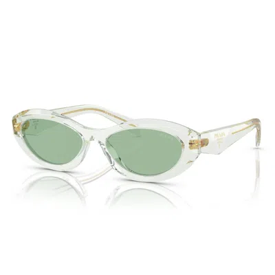 Shop Prada Eyewear Sunglasses In Transparent