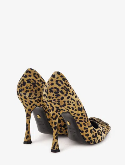 Shop Roberto Cavalli Flat Shoes In Jaguar Skin